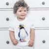 Rockhopper penguin art T-shirt