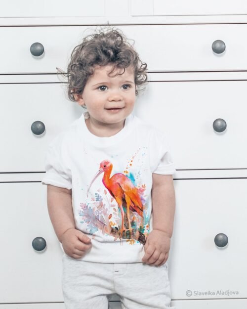 Scarlet Ibis art T-shirt