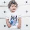 Screech owl art T-shirt