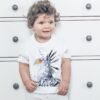 Secretary bird art T-shirt