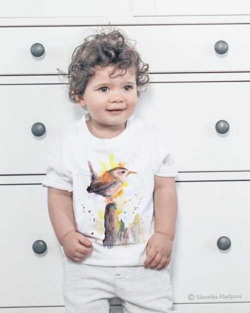 Wren art T-shirt