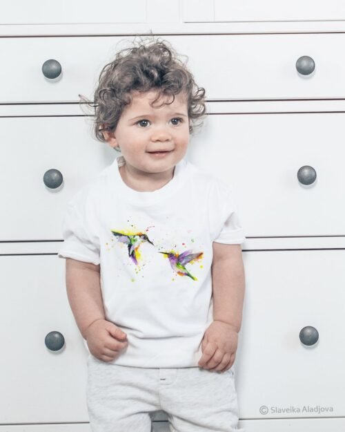 Hummingbirds art T-shirt