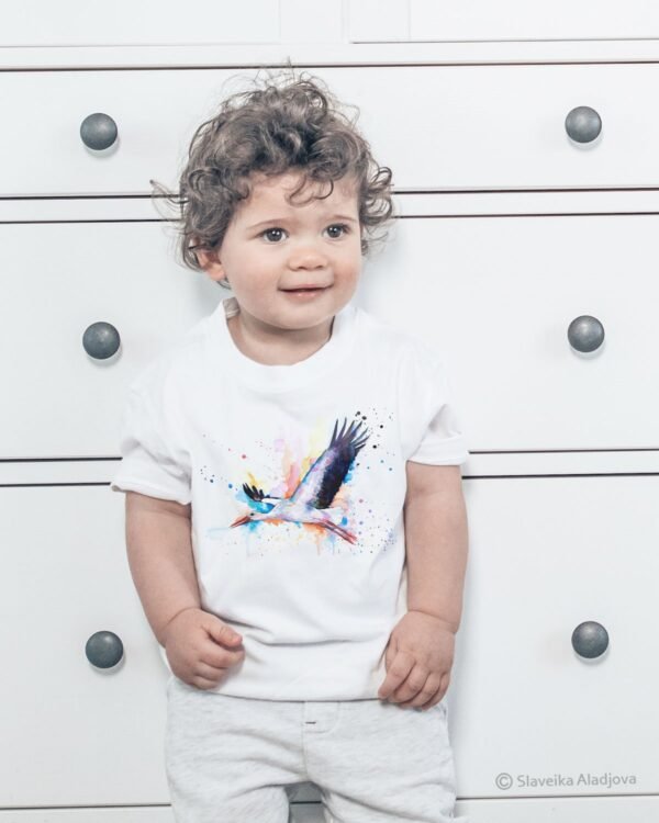 Stork art T-shirt Stork art T-shirt