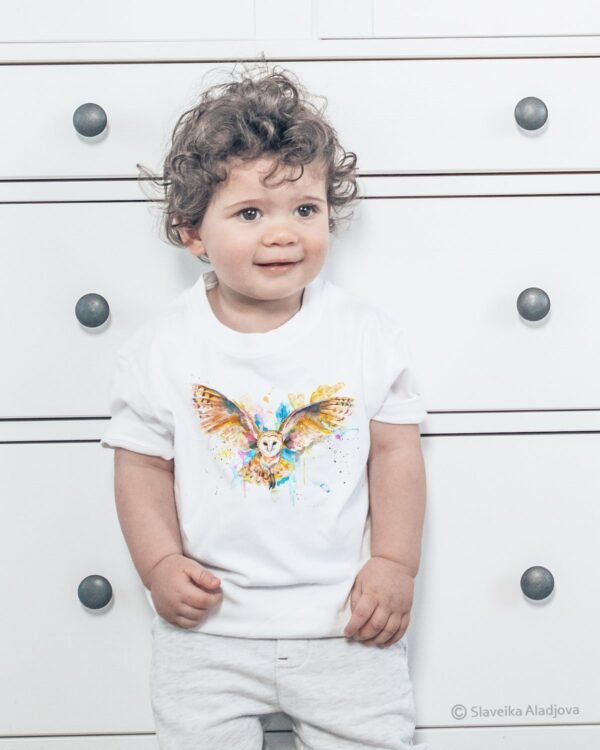 Barn owl art T-shirt