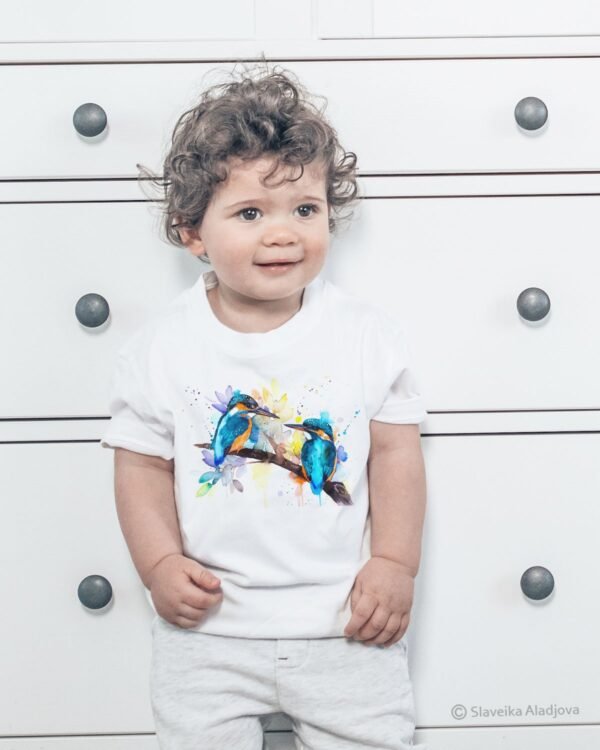 Common kingfisher art T-shirt