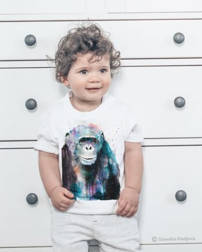 Chimp Chimpanzee art T-shirt