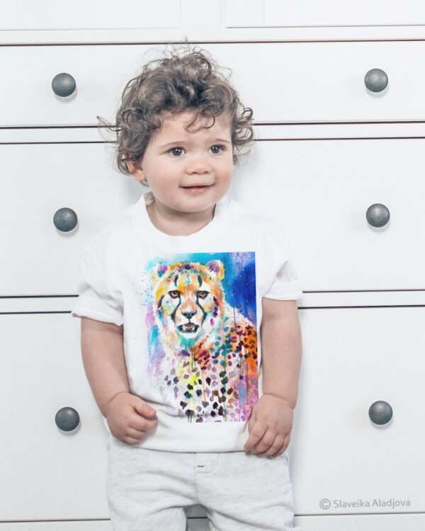 Cheetah art T-shirt