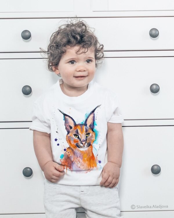 Caracal art T-shirt