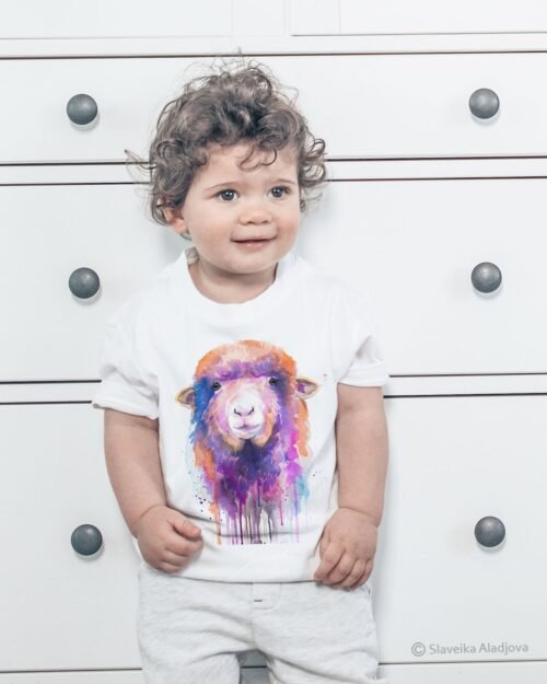 Colorful Sheep art T-shirt