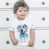 Blue Weimaraner art T-shirt