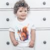 Red squirrel art T-shirt