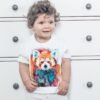 Red Panda art T-shirt