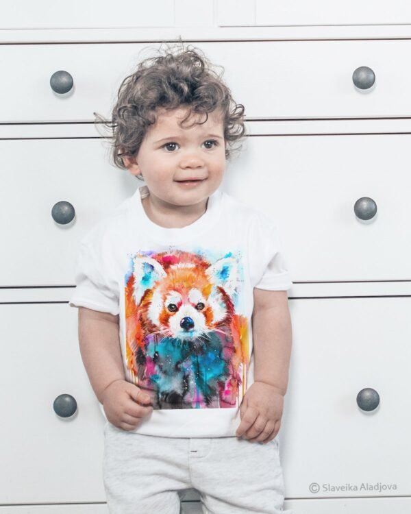 Red Panda art T-shirt