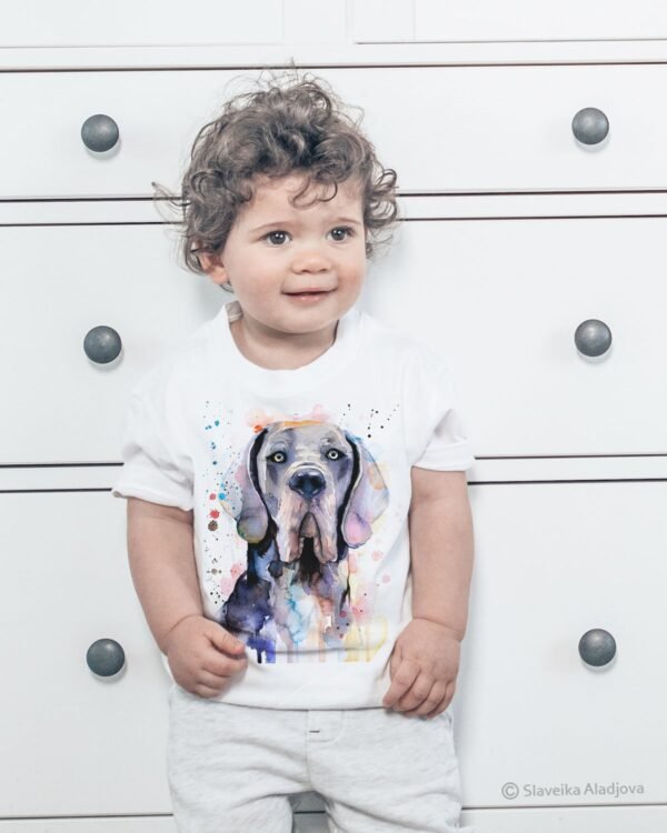 Blue Great Dane art T-shirt