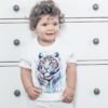 White Tiger art T-shirt
