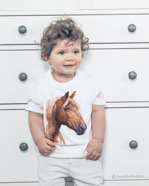 Suffolk Punch horse art T-shirt