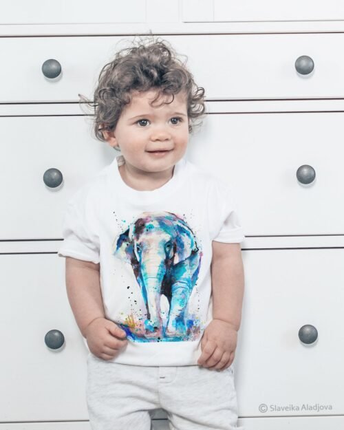 Asian Elephant art T-shirt