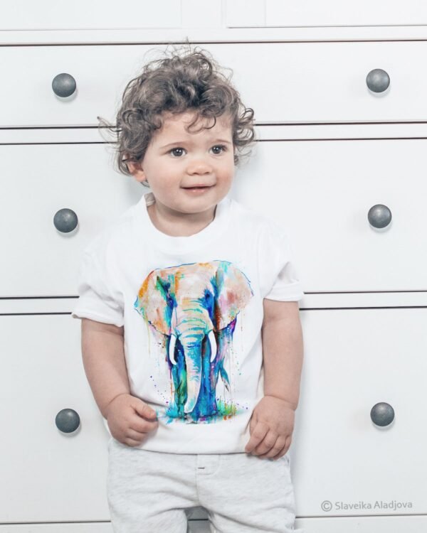 African Elephant art T-shirt