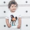 Brown and Black Horse art T-shirt