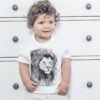 Black and white Lion art T-shirt Black and white Lion art T-shirt