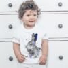 Black and white Hare rabbit art T-shirt Black and white Hare rabbit art T-shirt