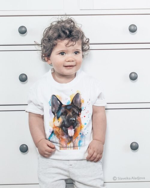 German Shepherd North art T-shirt