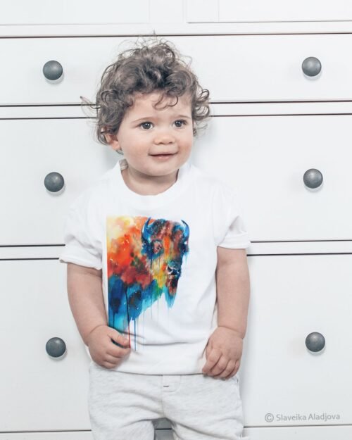 Bison art T-shirt