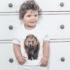 Brown bear art T-shirt