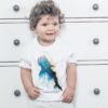 Blue Whale shark art T-shirt