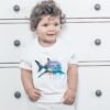 Great white shark art T-shirt