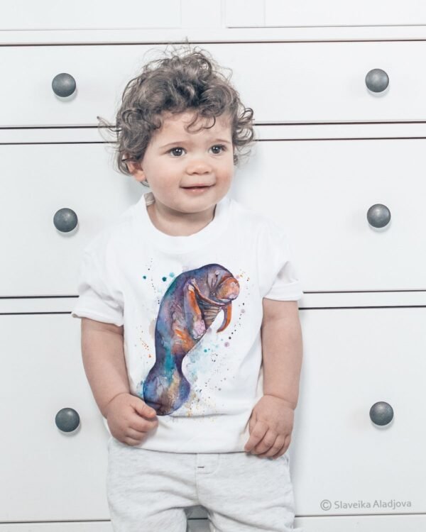 Manatee art T-shirt