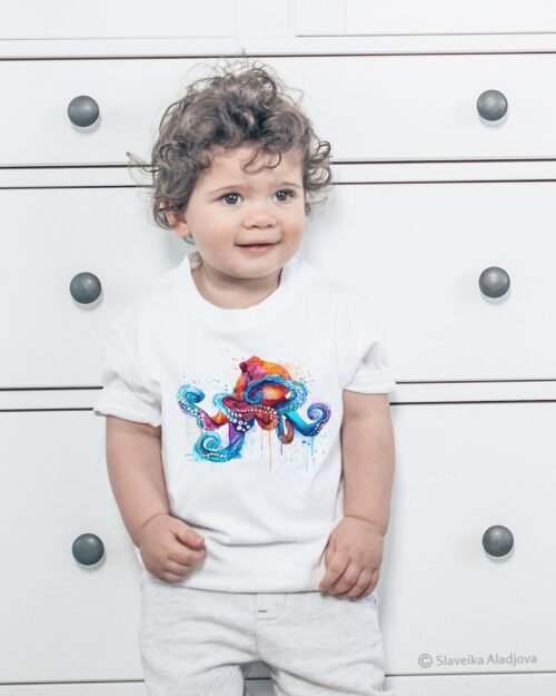 Octopus art T-shirt