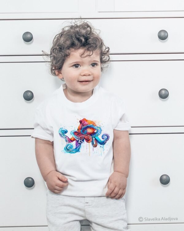 Octopus art T-shirt