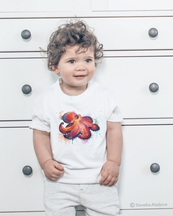 Coconut Octopus art T-shirt