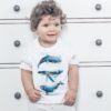 Art T-shirt with whales