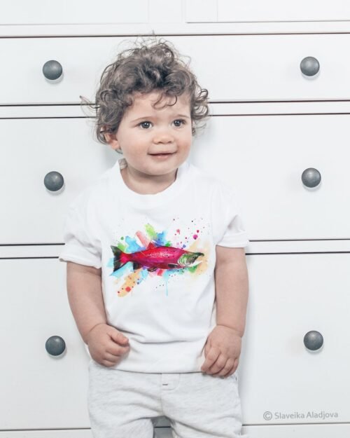 Sockeye salmon art T-shirt