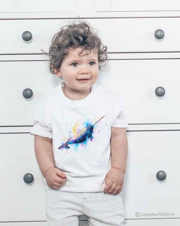 Narwhal art T-shirt