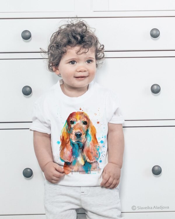 English Cocker Spaniel art T-shirt English Cocker Spaniel art T-shirt