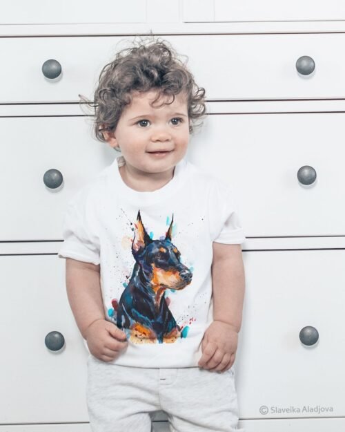 Doberman art T-shirt