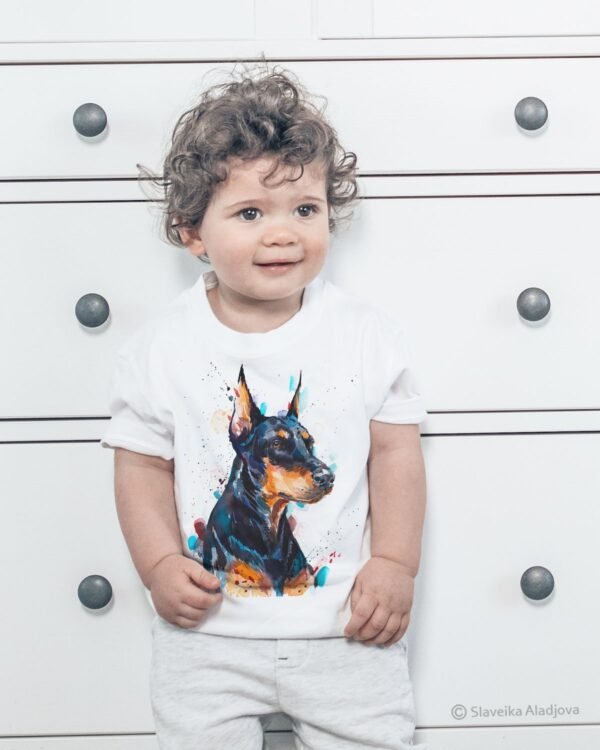Doberman art T-shirt