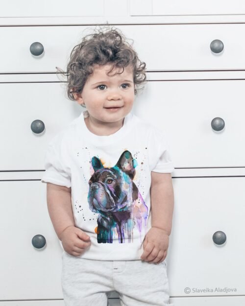French Bulldog art T-shirt