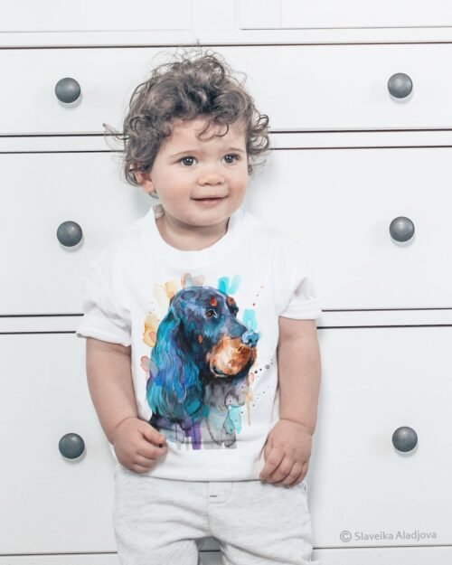 Gordon Setter art T-shirt