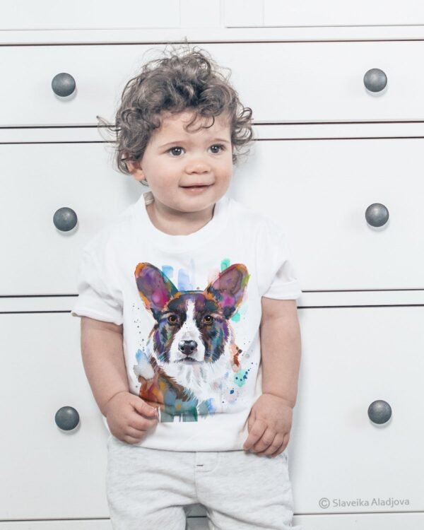 Cardigan Welsh Corgi art T-shirt