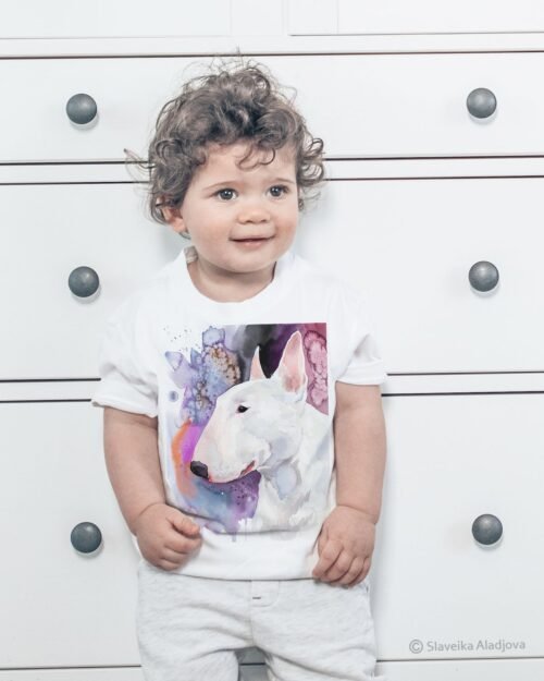 Bull Terrier art T-shirt