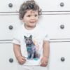 Chartreux cat art T-shirt