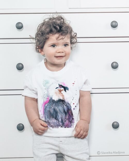 Bearded vulture art T-shirt