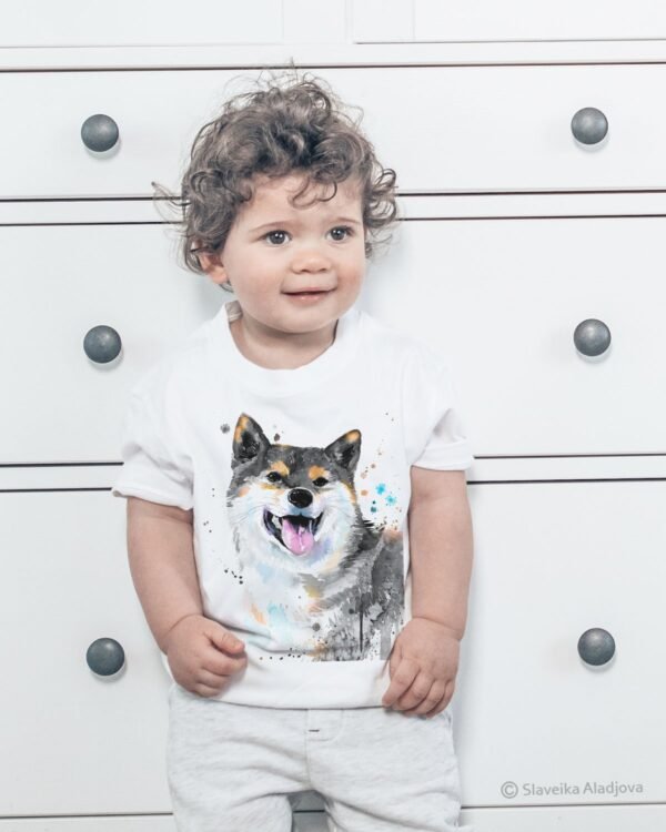 Black And Tan Shiba Inu art T-shirt Black And Tan Shiba Inu art T-shirt