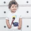 Brown pelican art T-shirt