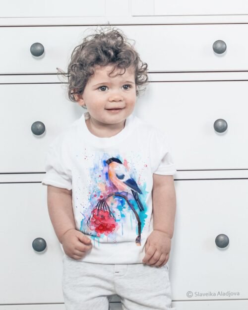 Bullfinch art T-shirt