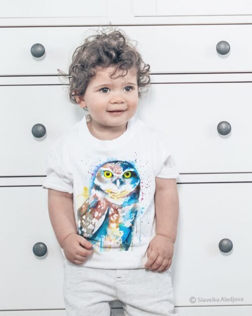Burrowing owl art T-shirt